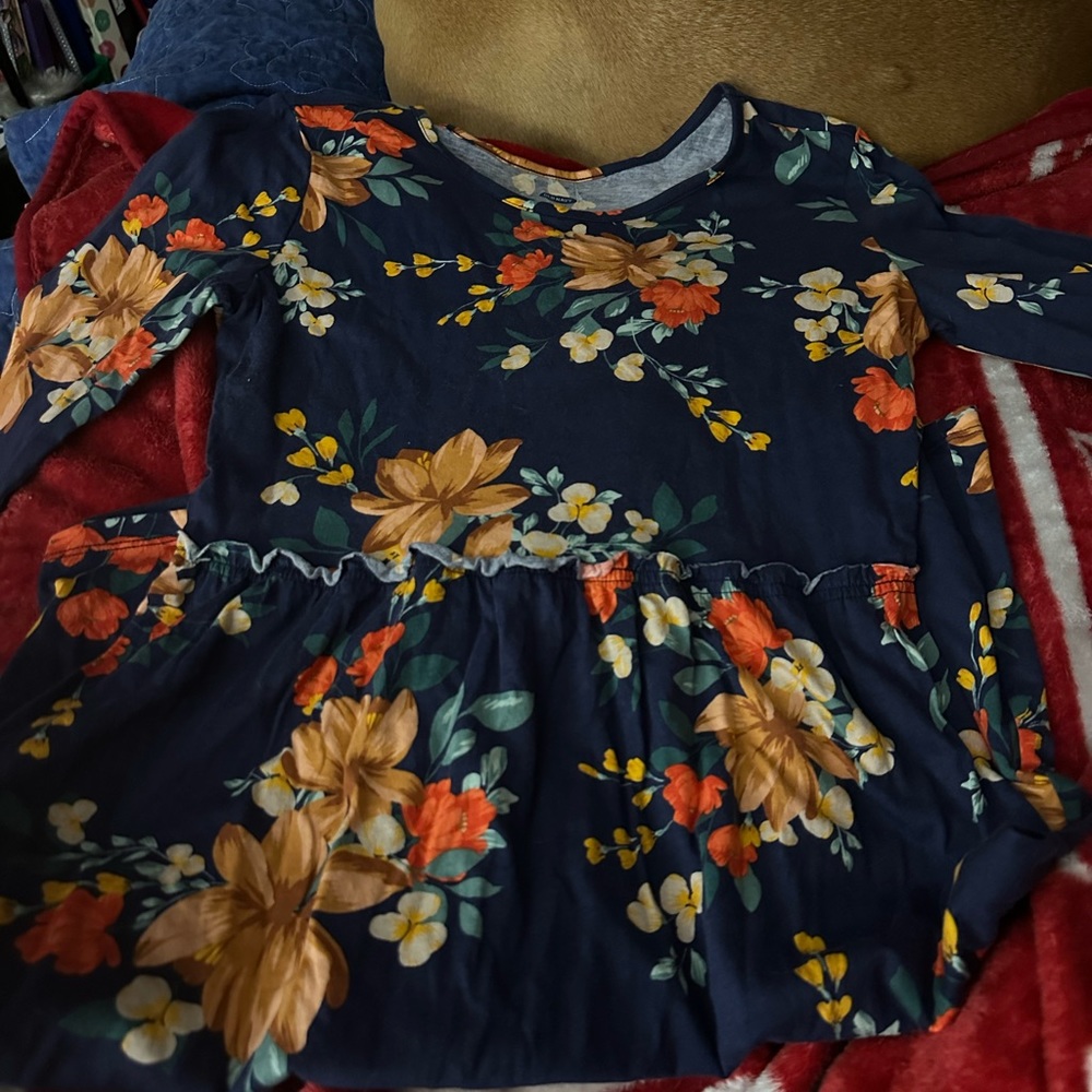 old navy dress girls / multi flowers
